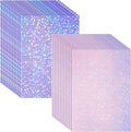 Clabby 36 Sheets Holographic Sticker Paper A4 Vinyl Holographic Laminate Sheets by Clabby