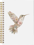 Vintage Floral Hummingbird Spiral Notebook, Hummingbird Lovers Gifts by bitkan