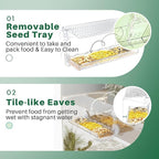 SUNALLY Window Bird Feeder for Outdoors, Transparent Birds House Outside Wild - Image 4