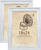 18x24 Picture Frame with Real Glass set of 2, Vintage Frames by TKYGU