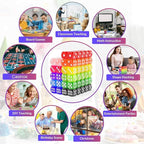 Rerdeim 110 Pieces Dice Set, Colored Game Bulk Dices, Colorful Dices, 6 Sided - Image 3