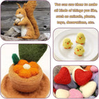 Wonvoc Needle Felting Wool 2.82oz/80 g, 8 Colors Nature Wool Roving Yarn - Image 6