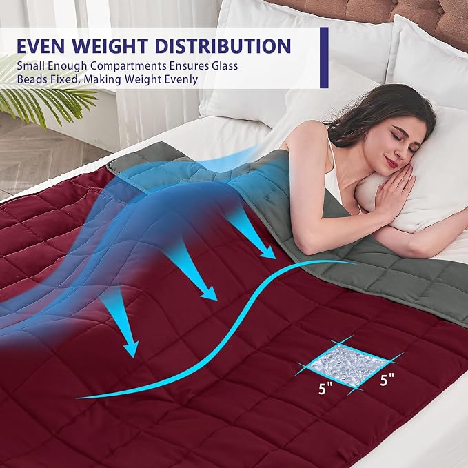 yescool Weighted Blanket for Adults Cooling Heavy Blanket for Sleeping Perfect - Image 7