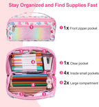 Pencil Case for Girls, Durable Kids Pencil Pouch for School, Wide Opening Soft - Image 4
