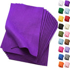 Soft Purple Felt Fabric Sheets for Crafts, 8 x 12 Inch Felt Squares, Patchwork by FANOMMI