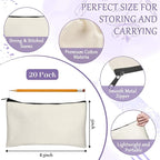 Legigo Blank Canvas Bag Zipper Pouch Makeup Bags Bulk - Image 2