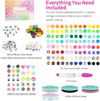5 Boxes Bracelet Making Kit Pony Beads, 96 Colors 3500Pcs Kandi Beads - Image 5