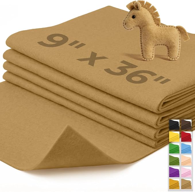 IONTACH 9" X 36" Soft Felt Sheets 1.6mm Thick | Acrylic Felt Fabric by IONTACH