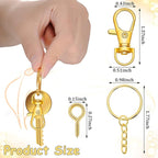 280 Pieces Key Chain Rings Kit Including 35 Pcs Swivel Lobster Clasp Keychain - Image 2