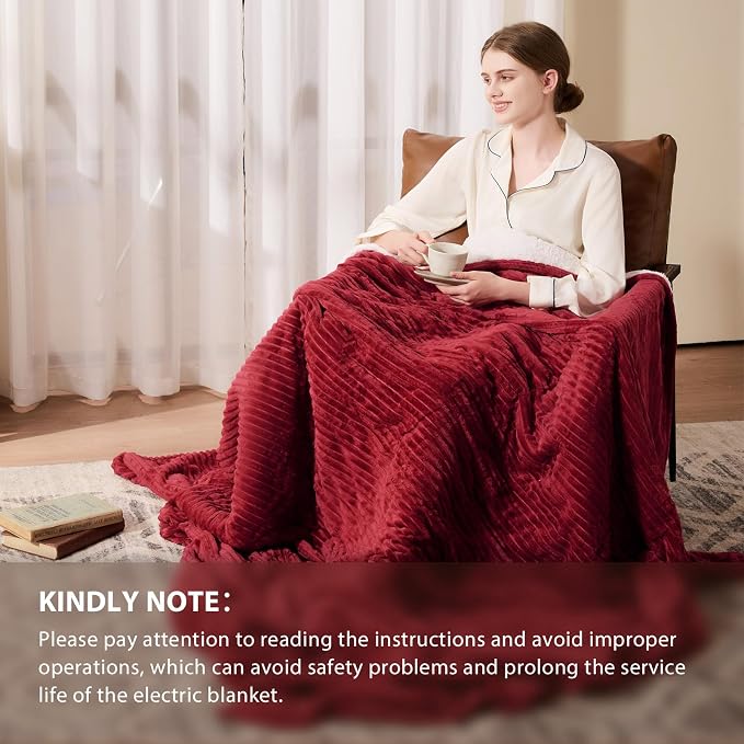 Homemate Electric Heated Blanket Full Size - Image 6