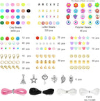 Dowsabel Clay Beads 7500 Pcs Friendship Bracelet Making Kit, 2 Boxes 24 Colors - Image 5