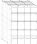 200 Pocket Coin Binder Pages 1.77" Collection Album Holder 10 Pcs | OSOPOLA by OSOPOLA