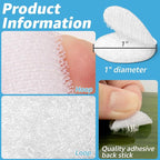 Art3d 40 Sets Hook and Loop Adhesive Dots, 1 in. x 1 in. Circle Double Sided - Image 2