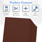 Brown Eva Foam Sheets, 2mm Thick, 6 x 9 Inch, Handicraft Foam Paper - Image 2