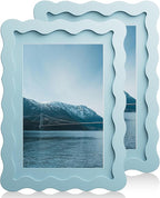 5x7 Wavy Picture Frame With Mat by Unknown