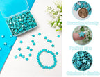 300pcs Turquoise Star Beads for Jewelry Making Natural Stone Lanyard Spacer - Image 3