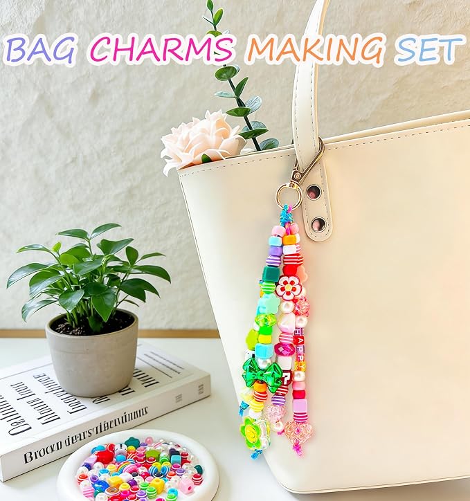 BOAJUNWU 452PCS Beaded Keychain Making Kit - Image 5