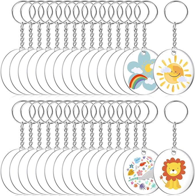 Audab Acrylic Keychain Blanks by Audab
