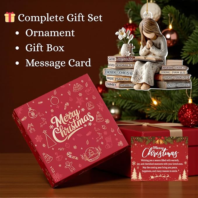 Christmas in July Decorations, God Says I Am Christian Christmas Ornament 2026 - Image 6