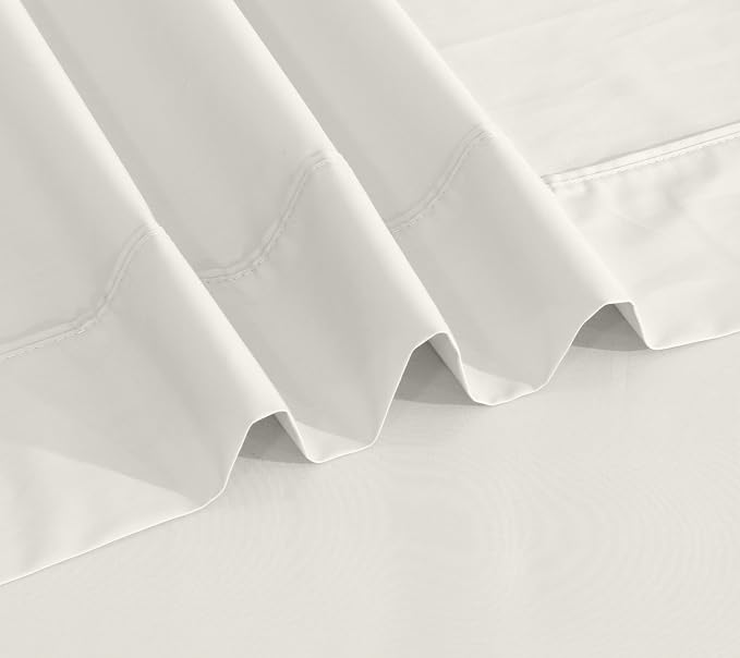 RUVANTI 100% Cotton Sheets – Twin Size Percale Bedding, Cooling & Breathable - Image 8