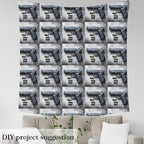 Erosebridal Gun Flannel Fabric by The Yard Weapon Pistol Soft Not Stretchy - Image 3