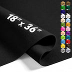 Black 18" X 36" Felt Fabric Sheet by Luceinvita