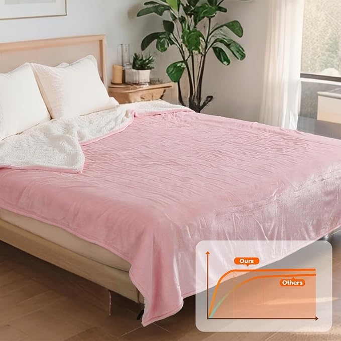 LaffyLo Electric Heated Blanket Queen Size 84 x 90, Dual Control, Fast Heating - Image 7