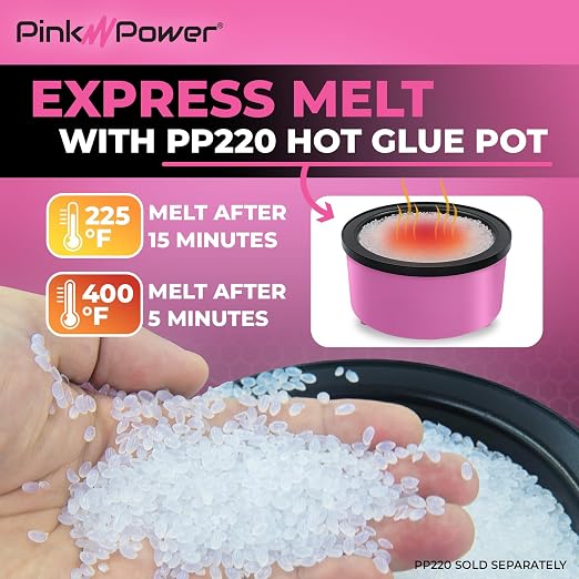 Pink Power Hot Melt Glue Pellets - Image 2