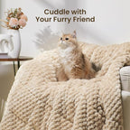 Drewin 20lbs Weighted Blanket Queen Size, Double-Sided Cozy Fluffy Jacquard - Image 6
