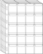 Coin Collecting Pages 5 Sheets 20 Pockets Standard 9Hole Coin Pocket Inserts by UnclePaul