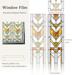 Faux Stained Glass Effect Transparent Window Film, Original Hand Drawn Static - Image 3