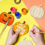 36Pcs Wooden Pumpkins Ornaments to Paint Halloween Thanksgiving Decoration - Image 3