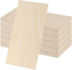 50 Pack 4 x 8 Basswood Sheets, Unfinished Plywood Boards, 1/16 Inch Thin by ZEONHAK