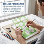 ALVIN, Large Circles Guide Template, Drawing and Drafting Tool - Image 4