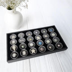 Ikee Design 24 Gem Showcase Stackable Jewelry Display Tray - Image 6