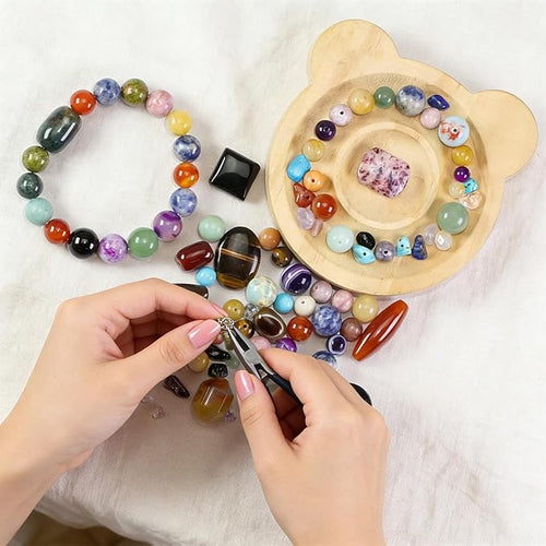 0.6lb Assorted Stone Beads for Jewelry DIY Making, Mixed Natural Chips Gemstone - Image 2