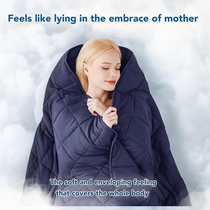 Topcee Weighted Blanket for Adults Queen Size Soft Cooling Heavy Blanket - Image 4