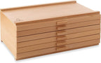 7 Elements 6 Drawer Wooden Artist Storage Supply Box - Image 4