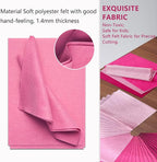 Jtnohx Soft Felt Sheets, 8x12 inches Assorted Craft Felt Fabric, 1.4mm Thick - Image 4