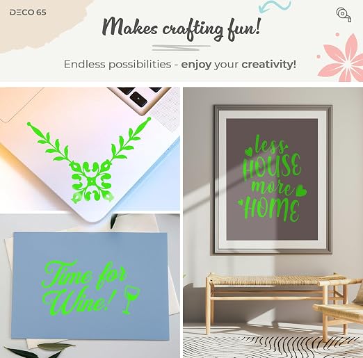 VViViD DECO65 Matte Pastel Yellow Green Permanent Adhesive Craft Vinyl - Image 2
