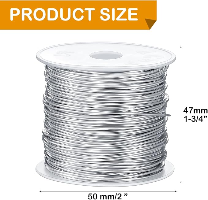 Funrous 5 Rolls 5 Size Jewelry Wire 18, 26 Gauge Copper Wire Kit Jewelry - Image 2