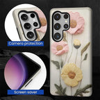 Case for Samsung Galaxy S26 Ultra Case, Faux Embroidery Boho Floral Design- - Image 2