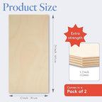 Baltic Birch Plywood 12 x 24 x 1/2 Inch - 12 mm Craft Wood - Image 2