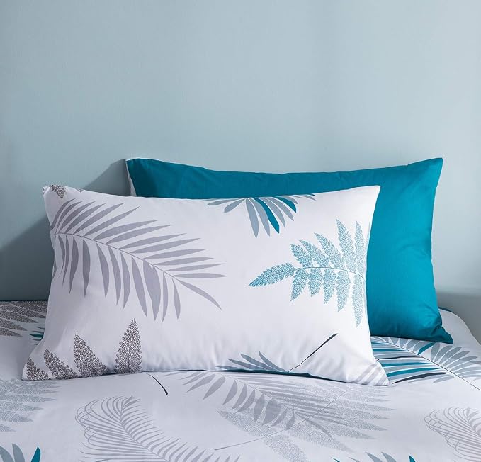 SLEEPBELLA Duvet Cover Twin, 600 Thread Count Cotton Leaf Botanical Pattern - Image 4