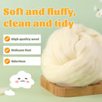 3.53oz Wool Roving, Wool Felting Supplies, Pure Wools, Chunky Yarn, Spinning - Image 3