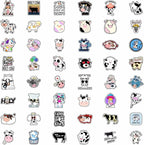 BulbaCraft 100Pcs Cow Stickers for Water Bottles, Laptop Decals, Cute Cow Gifts - Image 3