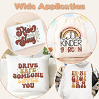 HTVSTD Maroon Brown Boho HTV Heat Transfer Vinyl 8pcs 12×10in | Vivid Color - Image 4