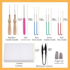 JUPEAN Needle Felting Kit, 24 Colors Wool Roving, Complete Needle Felting - Image 2