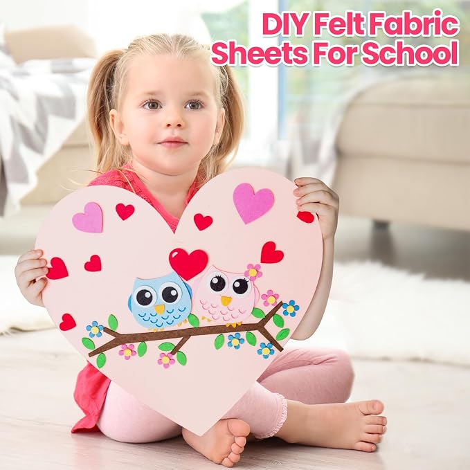 Reginary 120 Pcs 10 x 10 Inch Felt Sheets Bulk - Image 6