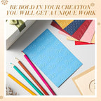Geiserailie 8 Pcs Embossing Folders 2d/3D Embossing Machine Template Paper Card - Image 6